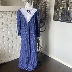 BRANDYWINE Creek VINTAGE 1980'S Victorian Prairie Dress DRESS MEDIUM MODEST NEW